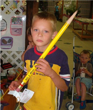 Chrish & his pencil Rocket